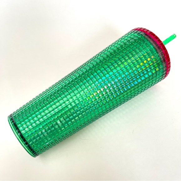 STARBUCKS 24oz TUMBLER LIMITED EDITION BEST MOST FAVORITE IRIDESCENT GREEN - Picture 3 of 4